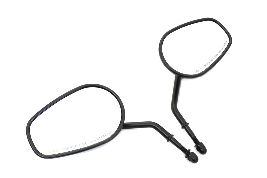 Black Taper Convex Mirror Set