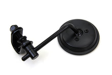 Load image into Gallery viewer, Black 3 inch Round Mini Mirror with Clamp on Stem