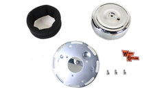 Load image into Gallery viewer, Wyatt Gatling 7 inch Round Air Cleaner Kit with Chrome Cover