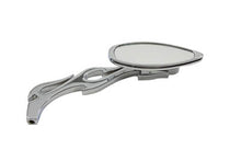 Load image into Gallery viewer, Teardrop Mirror with Billet Flame Stem Chrome