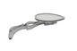 Teardrop Mirror with Billet Flame Stem Chrome