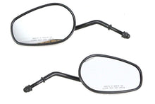 Load image into Gallery viewer, Wyatt Gatling Rectangle Mirror Set with Round Stems Black