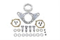 Air Cleaner Bracket Kit Chrome Billet