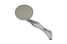 Load image into Gallery viewer, 3 inch Billet Round Mirror with Billet Flame Stem