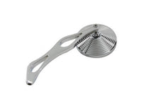 Load image into Gallery viewer, 3 inch Billet Round Mirror with Billet Flame Stem