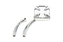 Load image into Gallery viewer, Red Baron Mirror with Billet Curved Stem Chrome