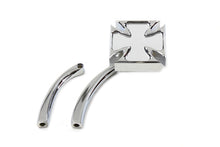 Load image into Gallery viewer, Red Baron Mirror with Billet Curved Stem Chrome