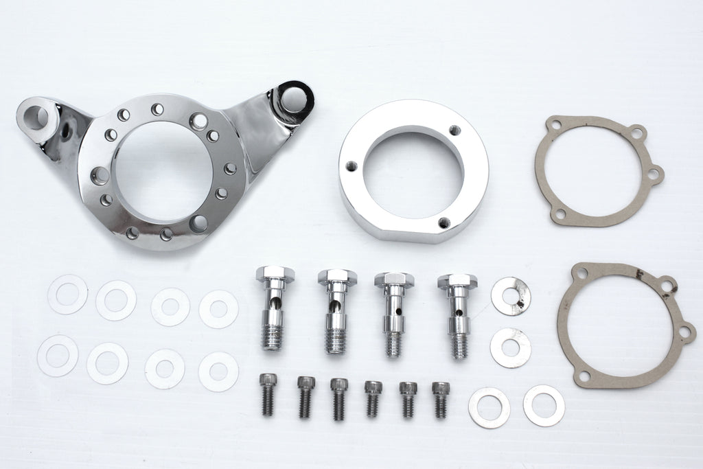 Air Cleaner Bracket Kit Chrome Billet