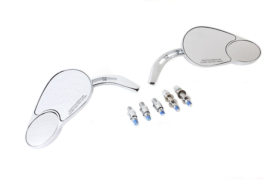 Big Twin Mirror Set Chrome