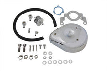 Load image into Gallery viewer, Teardrop Air Cleaner Kit Smooth Chrome