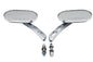 Oblong Mirror Set Chrome Billet