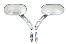 Load image into Gallery viewer, Oblong Mirror Set Chrome Billet
