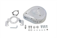 Load image into Gallery viewer, Teardrop Air Cleaner Kit Smooth Chrome