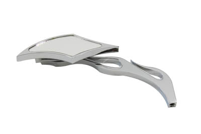 Druid Mirror with Flame Style Billet Stem