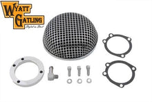 Load image into Gallery viewer, Wyatt Gatling Round Mesh Air Cleaner Chrome