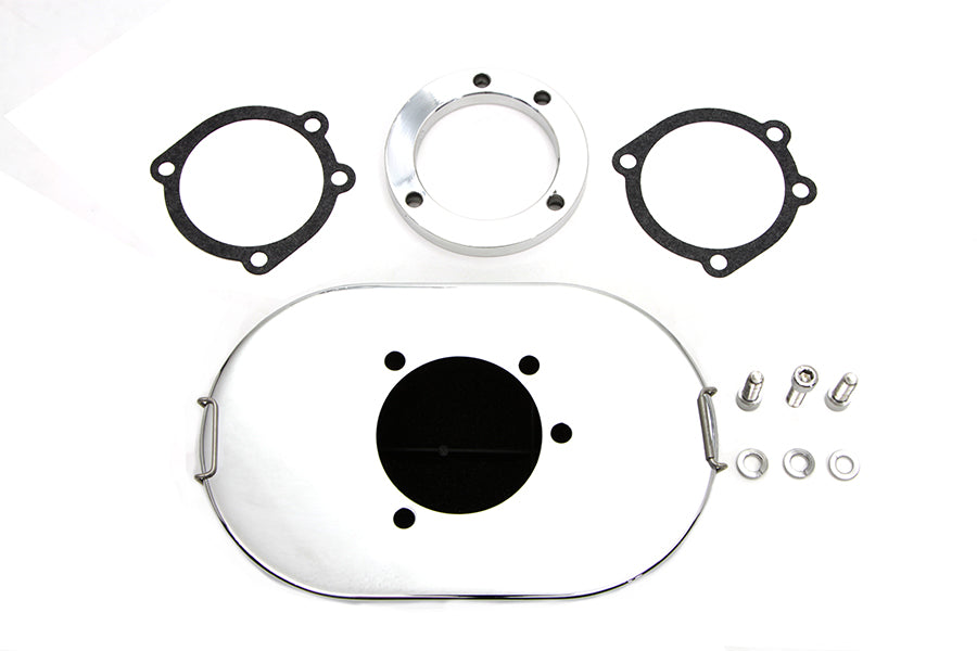 Chrome Oval Mesh Air Cleaner