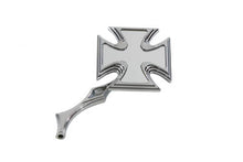 Load image into Gallery viewer, Chrome Maltese Mirror with Diamond Billet Stem