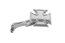 Load image into Gallery viewer, Chrome Maltese Mirror with Billet Flame Stem