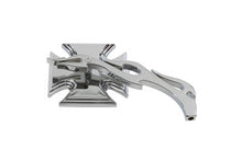 Load image into Gallery viewer, Chrome Maltese Mirror with Billet Flame Stem