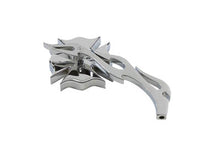 Load image into Gallery viewer, Chrome Firefighter Mirror with Billet Flame Stem