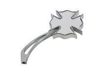 Load image into Gallery viewer, Chrome Firefighter Mirror with Billet Maltese Stem