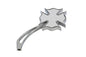 Chrome Firefighter Mirror with Billet Maltese Stem