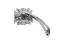 Load image into Gallery viewer, Chrome Firefighter Mirror with Billet Maltese Stem