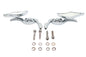 Diamond Shaped Mirror Set with Billet Tri Skull Stems