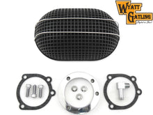 Load image into Gallery viewer, Wyatt Gatling Black Oval Mesh Air Cleaner