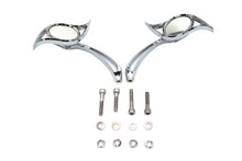 Load image into Gallery viewer, Villain Mirror Set with Spear Stems Chrome