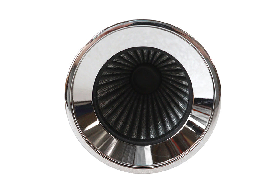 Funnel Air Cleaner Breather Chrome