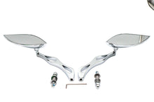 Load image into Gallery viewer, Baroque Mirror Set with Billet Teardrop Stems