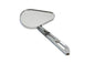 Teardrop Mirror Chrome with Billet Slotted Stem