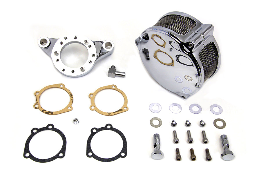 Chrome Wyatt Gatling Air Cleaner Assembly