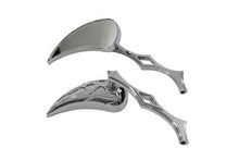 Load image into Gallery viewer, Chrome Billet Teardrop Mirror Set