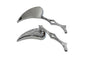 Chrome Billet Teardrop Mirror Set