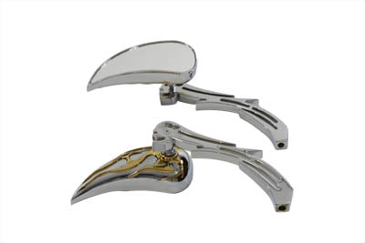 Chrome Billet Teardrop Mirror Set