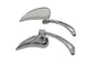 Chrome Billet Teardrop Mirror Set