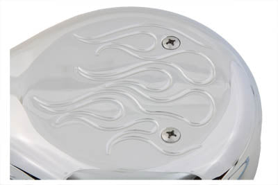 Teardrop Air Cleaner Kit Chrome Flame
