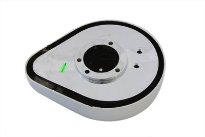 Teardrop Air Cleaner Kit Chrome Flame