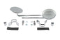 Round Mirror Set Chrome