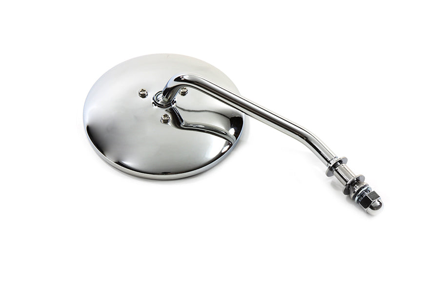 Round Mirror with Short Stem Chrome
