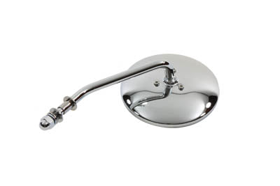 Round Mirror with Short Stem Chrome