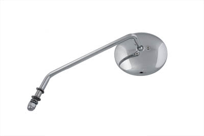Round Mirror with Long Stem Chrome