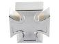 Chrome Maltese Cross Air Cleaner Cover