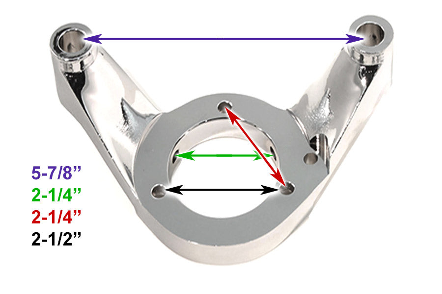 Air Cleaner Bracket Kit Chrome Billet