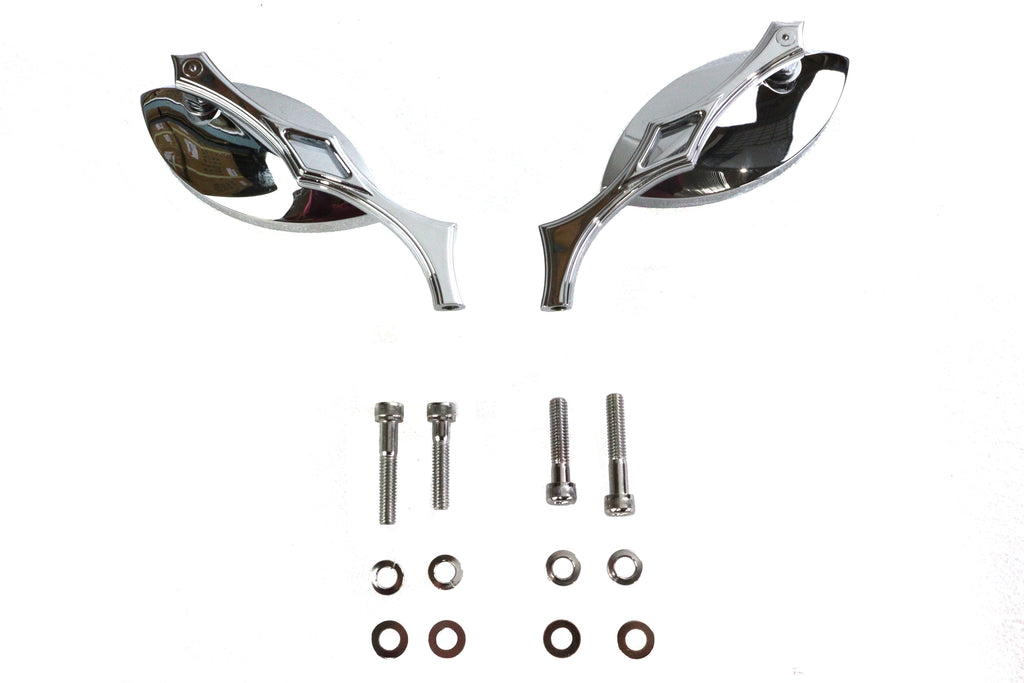 Eagle Eye Mirror Set Billet Chrome