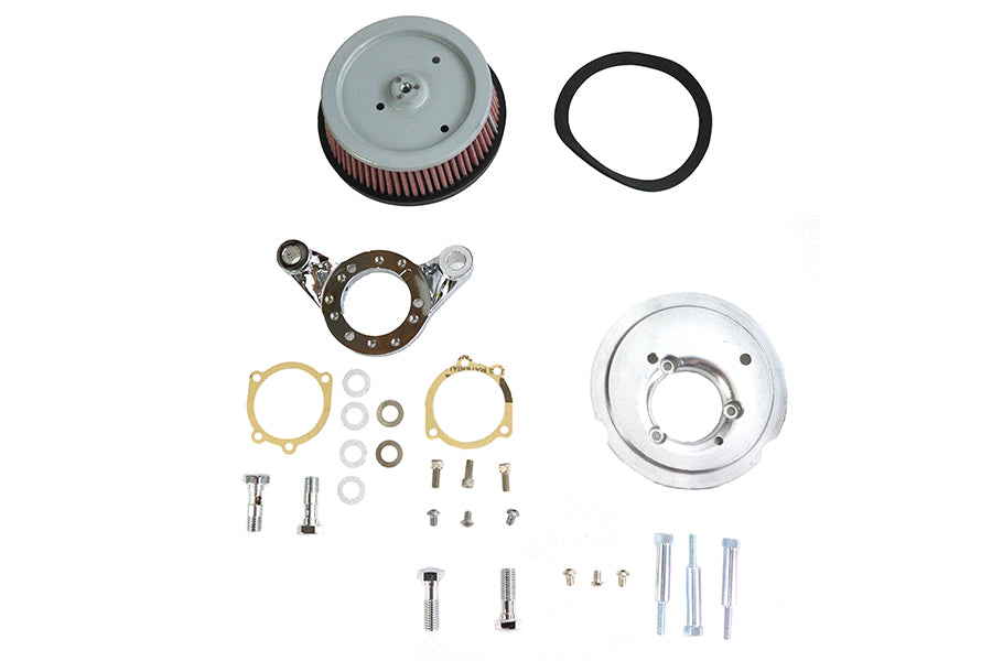 Hi-Flow Air Cleaner Backing Plate Kit Chrome