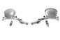 Skull Mirror Set with Bone Stem