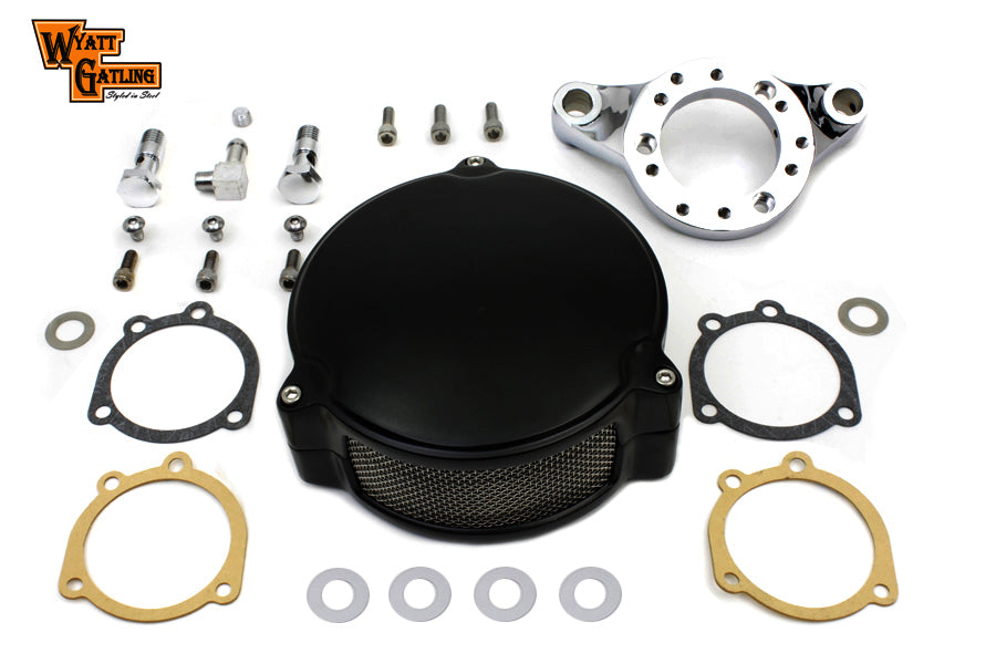 Black Wyatt Gatling Air Cleaner Assembly